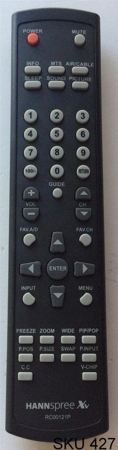 CONTROL REMOTO PARA TV HANNSPREE / RC00121P